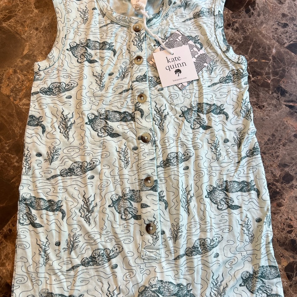 Kate Quinn toddler - Light Blue romper